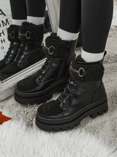 Bottines workwear pour femmes avec fourrure Safil