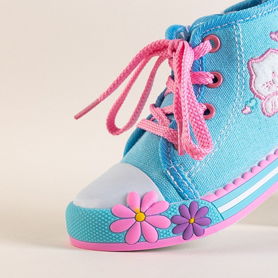 Baskets enfants bleues avec décorations Winks - Footwear