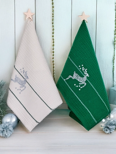 Ensemble de serviettes de vacances Royalfashion Bonne année