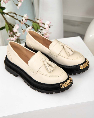 Royalfashion Mocassins à glands pour femme Fresosne