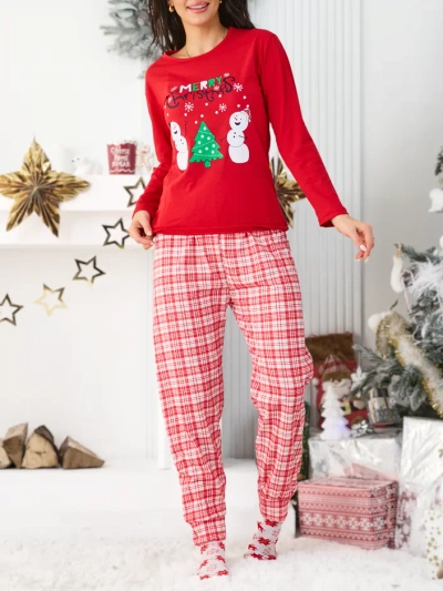 Royalfashion Pajamas en Coton pour Femmes Noël
