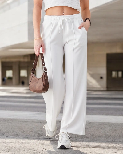 Pantalons larges pour femmes Royalfashion avec plis