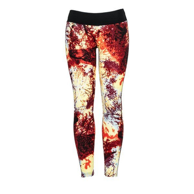 Leggings colorés à prédominance bordeaux - Pantalon 1