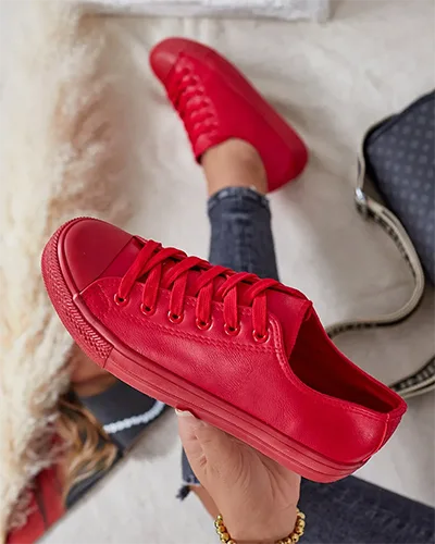 Royalfashion Baskets en cuir écologique pour femme Navette