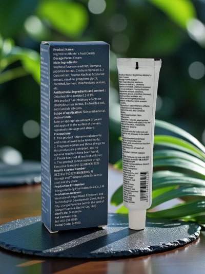 Crème apaisante pour les pieds pour la nuit