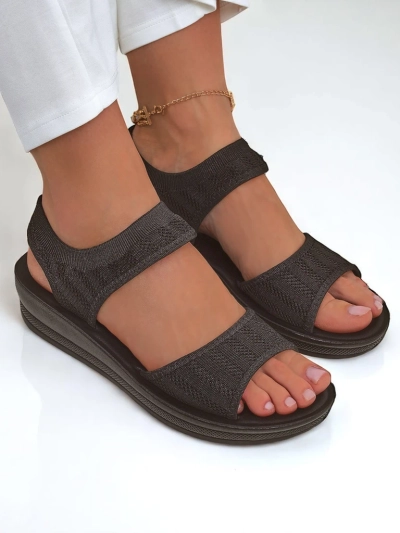 Royalfashion Sandales pour femmes à semelle épaisse Viva Flex