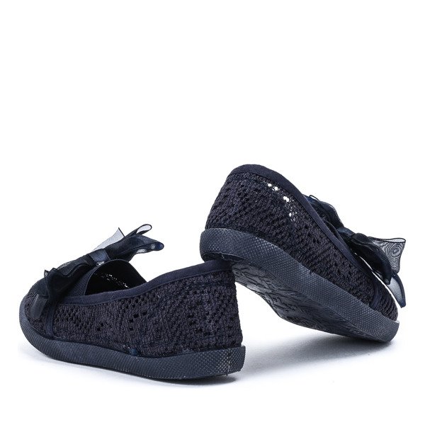 Sneakers fille bleu marine avec noeud Sugar Bomb - Chaussures 1