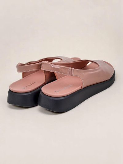 Royalfashion Sandales pour femmes à semelle épaisse Luna Shines