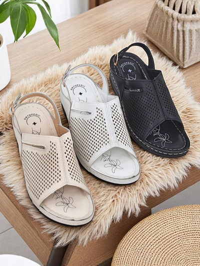Royalfashion Sandales compensées pour femmes Mira