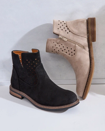 Royalfashion Bottes Rito pour femme marron clair