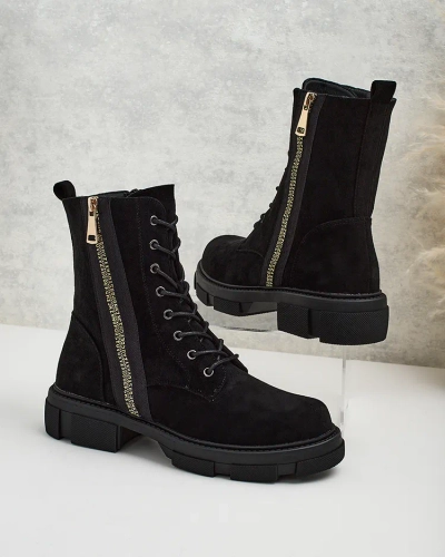 Royalfashion Bottes fourrées hautes Uvilla pour femme