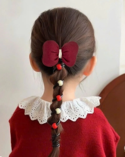 Royalfashion Elastique à cheveux avec nœud Ruban spiralé