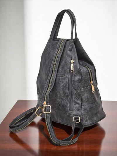 Sac à dos en cuir écologique pour femmes Royalfashion BearStyle MaxiPack