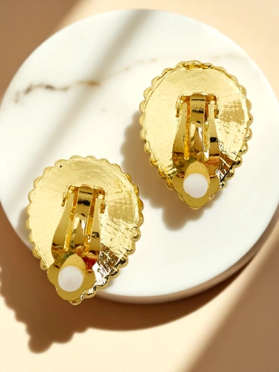 Royalfashion Boucles d’oreilles à clip pour femmes avec cristal et zirconium