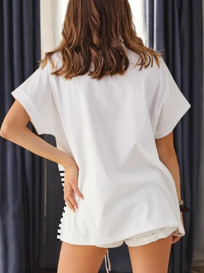 T-shirt en coton pour femme Royalfashion avec impression