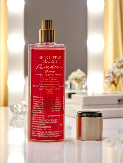 Senoritas Secret Brume pour le corps Paradise Shimmer avec paillettes