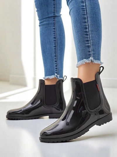 Bottes de pluie laquées Royalfashion pour femmes Rissma