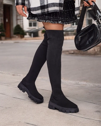 Bottes à enfiler pour femmes de Royalfashion Ohorro
