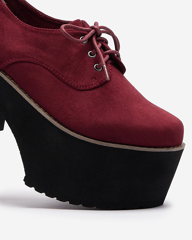 Demi-souliers à lacets marron pour femmes sur une semelle solide Lobera - Footwear