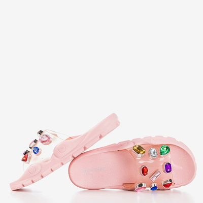 Chaussons rose clair avec galets Tamarice - Footwear