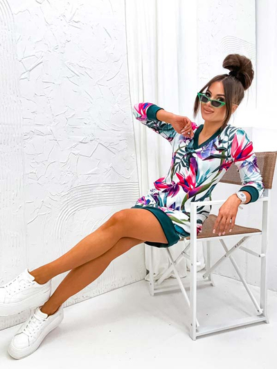 Royalfashion Mini robe femme avec motif original