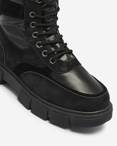 Bottes de trappeur isolées noires pour femmes Kasemi- Footwear
