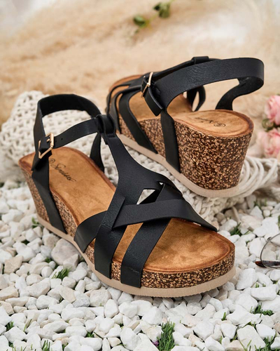 Royalfashion Sandales à talon Methet pour femme