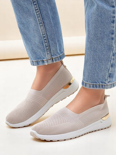 Royalfashion Chaussures à enfiler en tissu pour femmes Perfeti