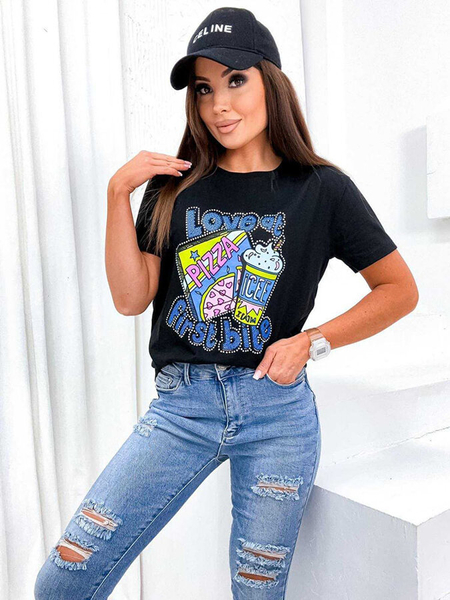 Royalfashion T-shirt imprimé pour femme