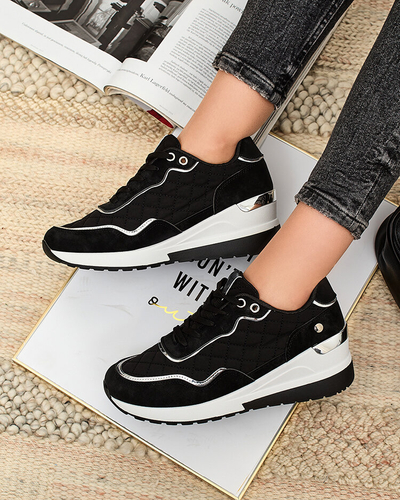 Royalfashion Baskets sportives pour femme à talon Lololi