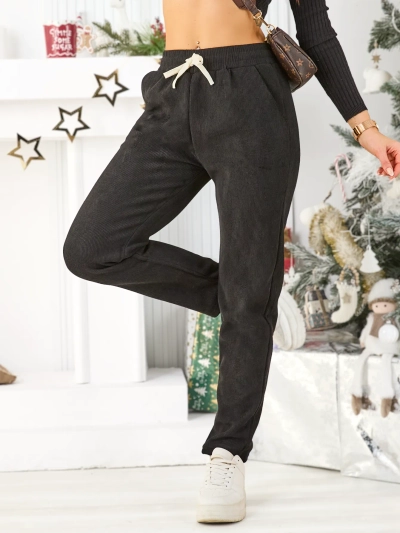 Royalfashion Pantalons de survêtement chauds pour femmes de grande taille