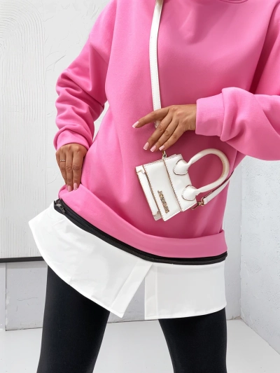 Sweatshirt en coton pour femmes de Royalfashion avec bas amovible