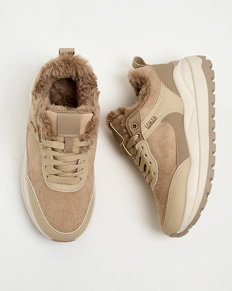 Royalfashion Women's Ruffi Insulated Sneakers