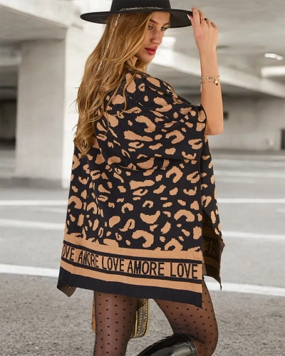 Royalfashion Poncho imprimé pour femme