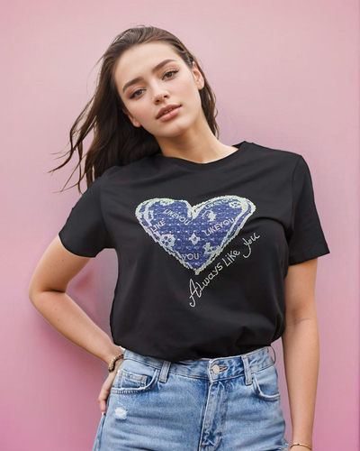 Royalfashion T-shirt imprimé pour femme