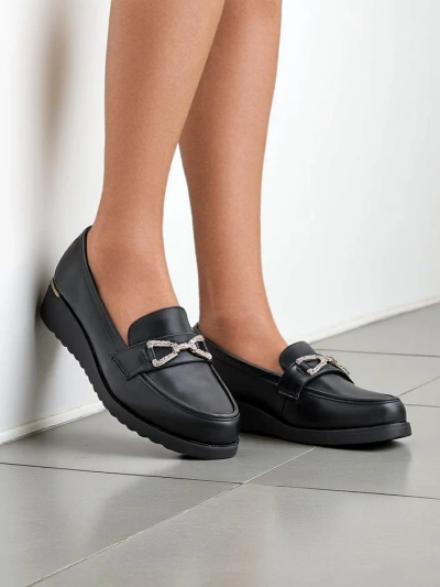 Mocassins Royalfashion pour femmes sur un petit talon Leffo