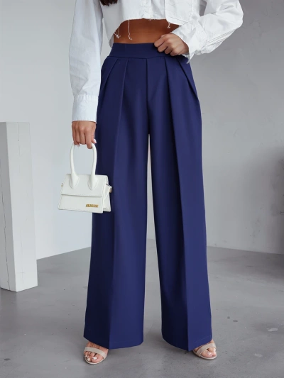 Pantalons larges pour femmes Royalfashion avec pli