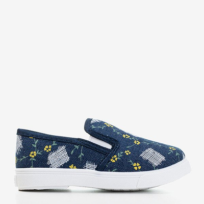 Slip-on bleu marine pour enfants Inga - Footwear