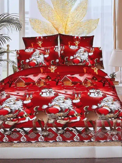 Ensemble de literie Noël Royalfashion 160x200 complet 3 PARTIES