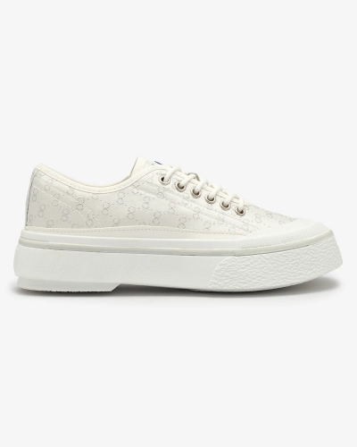 OUTLET Royalfashion Baskets compensées Ferriva pour femme en blanc