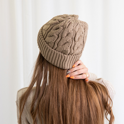 Chapeau d'hiver marron pour femme - Accessoires