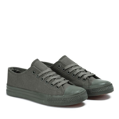 Baskets en tissu vert pour femmes Essien Green - Chaussures