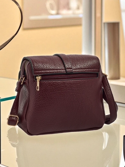 Royalfashion Sac à main polyvalent carré en cuir écologique