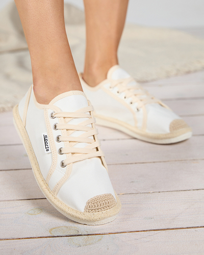 OUTLET Baskets tissées Mokida blanches femme - Footwear