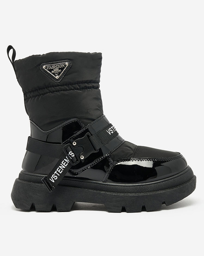 Royalfashion Bottes de neige pour femme en noir Fiellar
