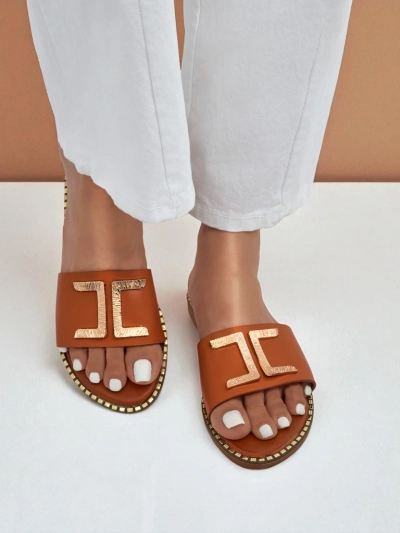 Royalfashion Mules pour femme en similicuir avec décoration Gildra