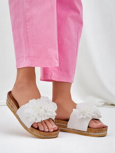 Chaussons pour femmes Royalfashion avec fleurs Focce