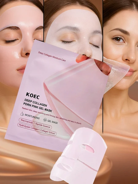 KOES Masque facial en tissu au collagène - hydratation profonde et raffermissement
