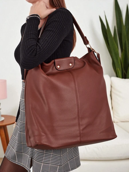 Sac shopper pour femmes en cuir écologique Velinda Score