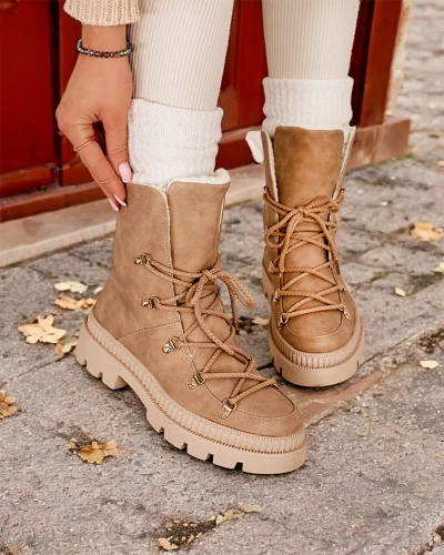 Bottes de neige à lacets pour femmes Royalfashion Lorii